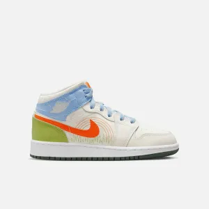 Air Jordan 1 Mid SE (GS) Stitch