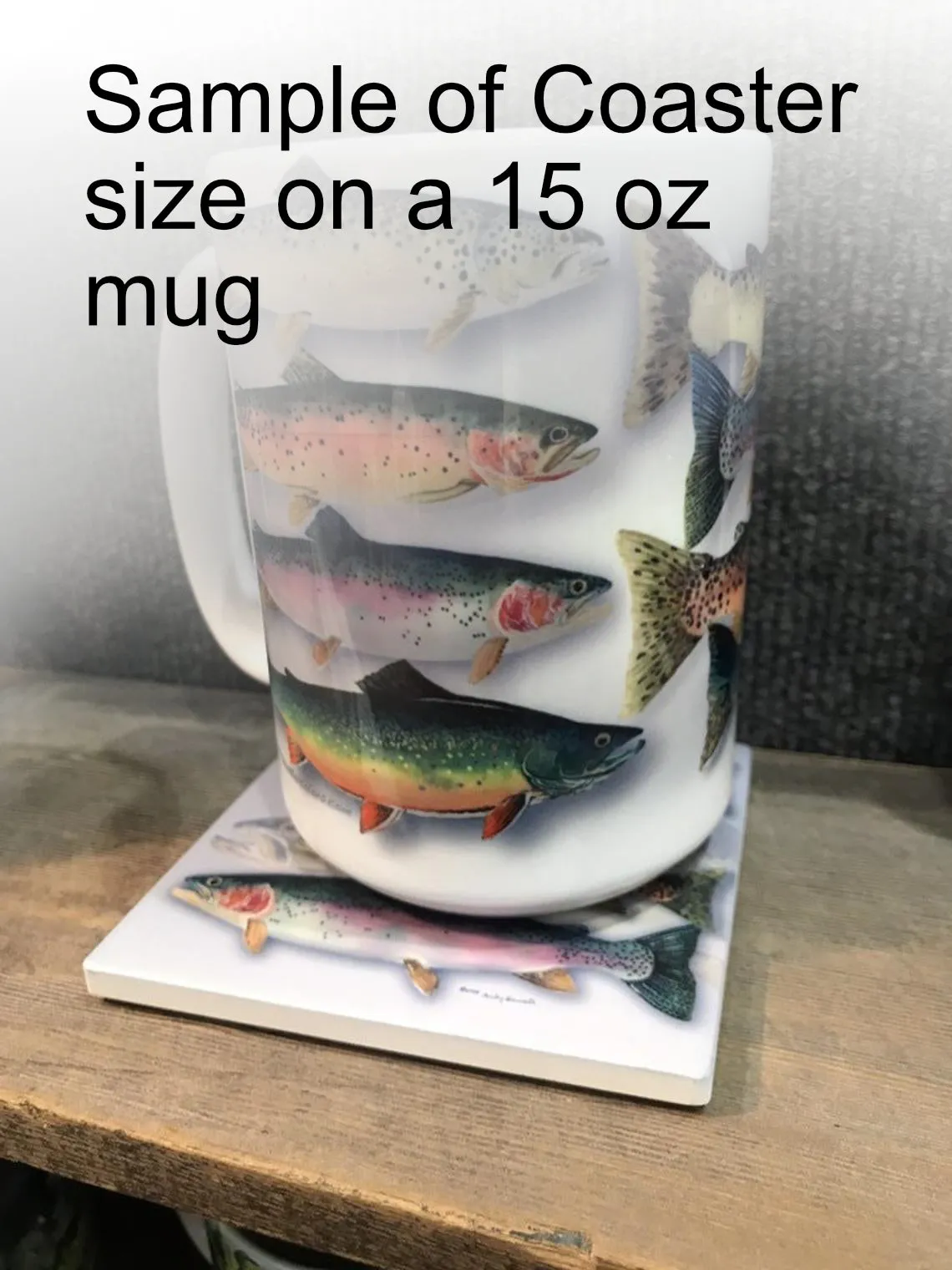 ASC230 "Dog Driving Bus" ceramic coaster
