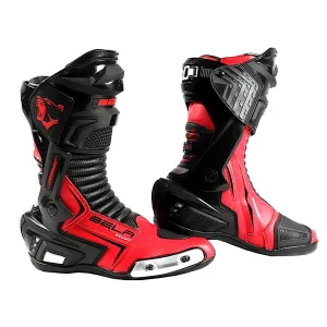 Bela Speedo 2.0 Motorcycle Racing Boots (Black/Red)