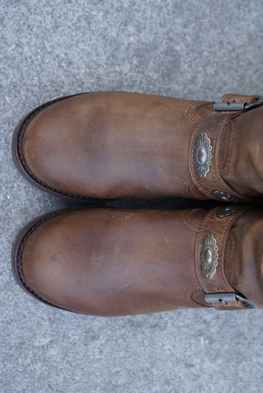 Biker boots short concho's - tang