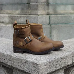 Biker boots short turquoise concho's - tang