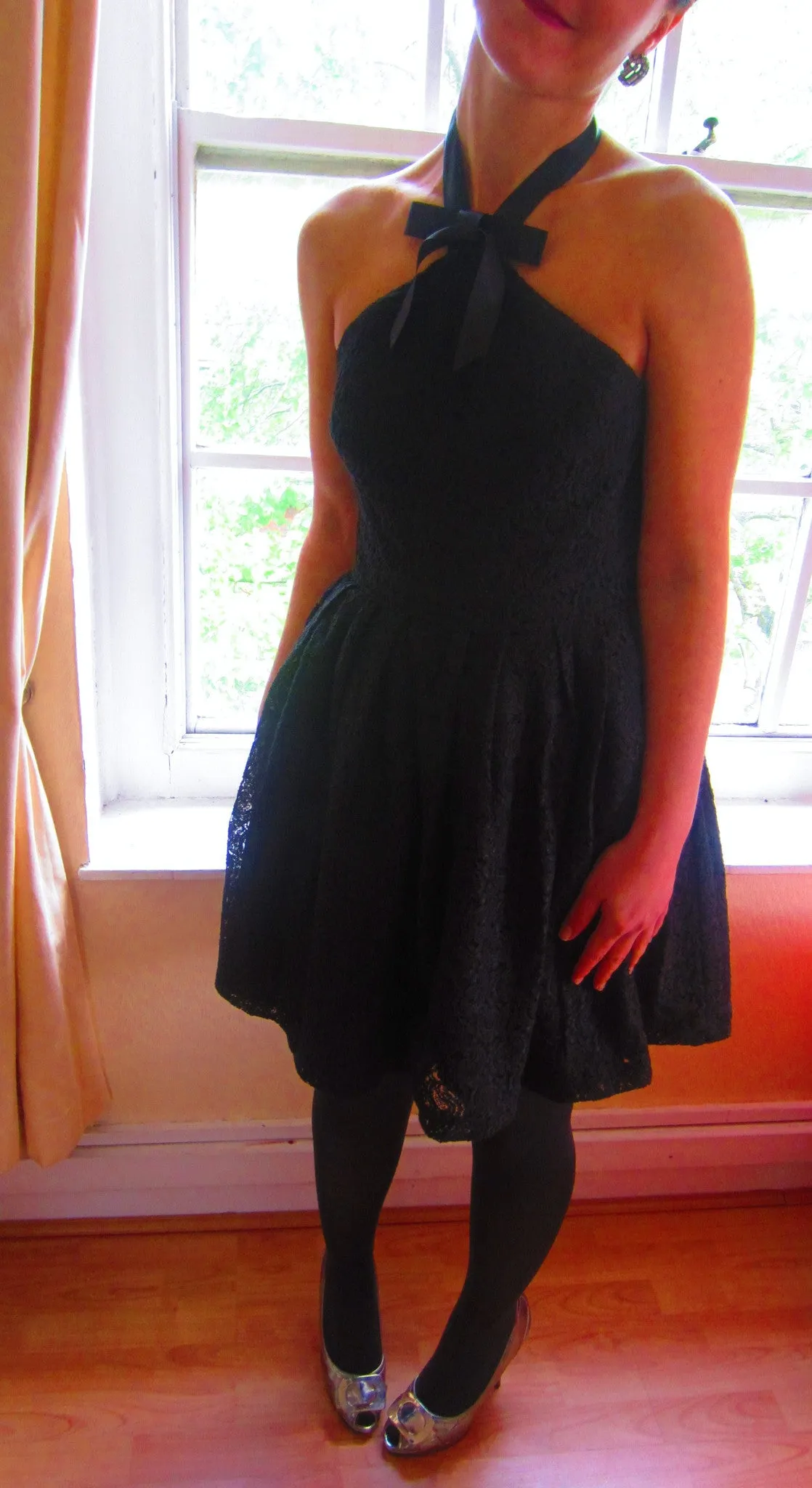 Black Lace Halter Dress by Rodarte for Target