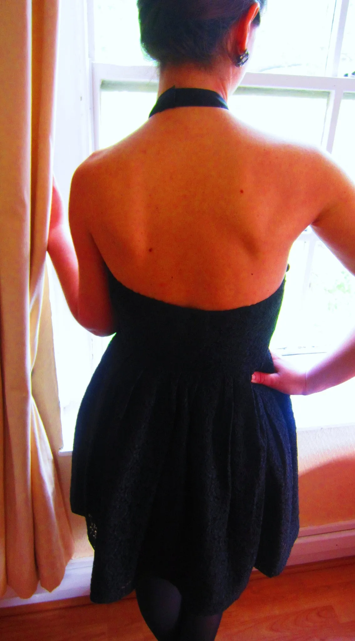 Black Lace Halter Dress by Rodarte for Target
