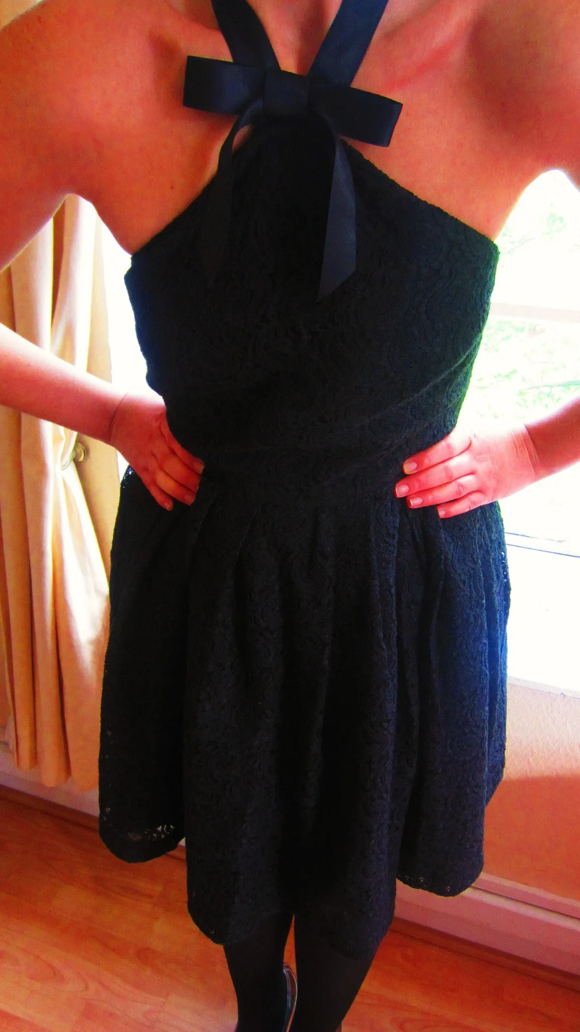 Black Lace Halter Dress by Rodarte for Target