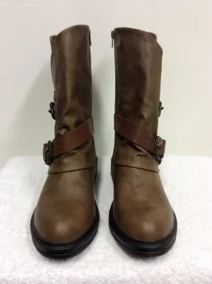 BRAND NEW BLOWFISH BROWN BIKER STYLE BOOTS SIZE 6/39