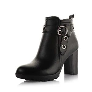 Buckle Up Biker Boots