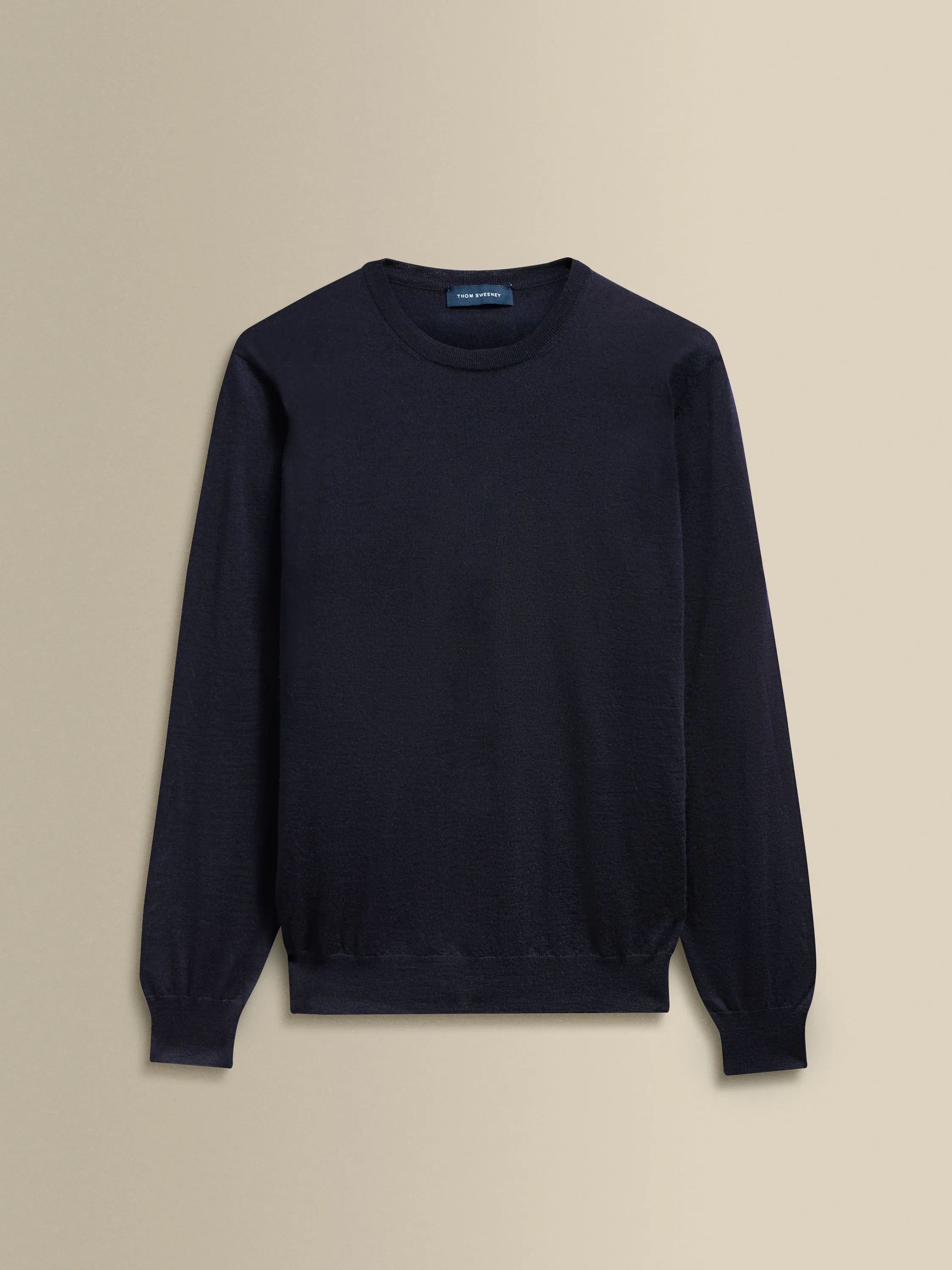 Cashmere Silk Ribbed Long Sleeve T-Shirt
