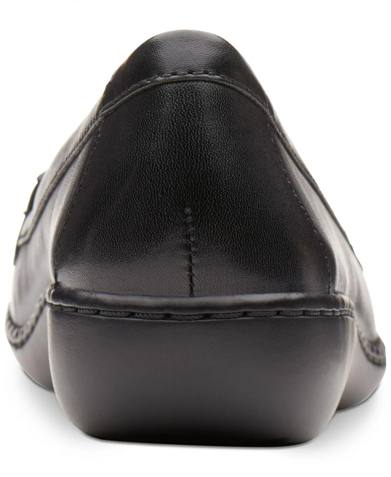 Clarks Women's Ashland Lily Loafer Shoes 26138776 Black Leather 9.5N