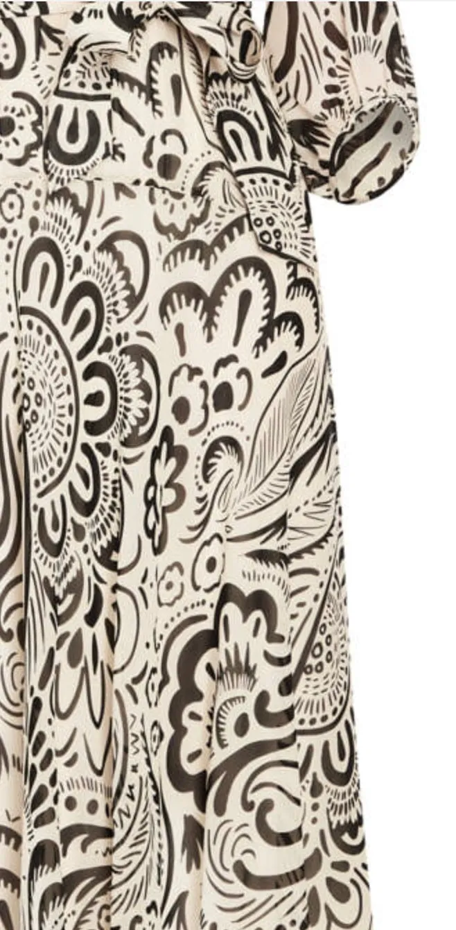 Cream & Black Maxi - Tia