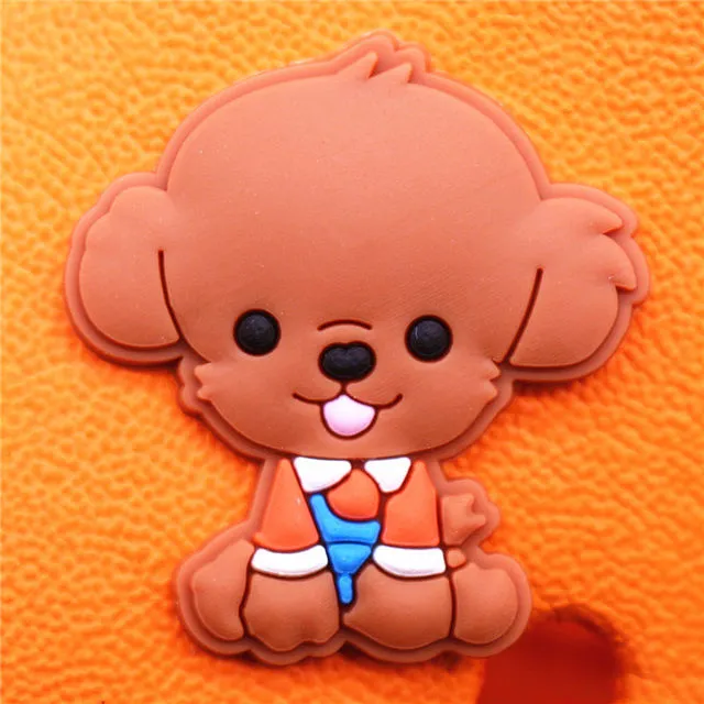 Cute Dog Charms Corgi Teddy Husky Shoes