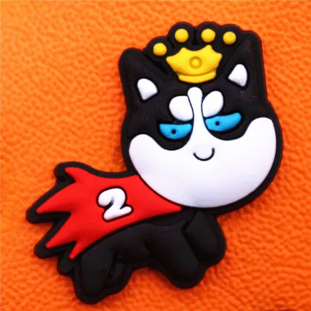 Cute Dog Charms Corgi Teddy Husky Shoes