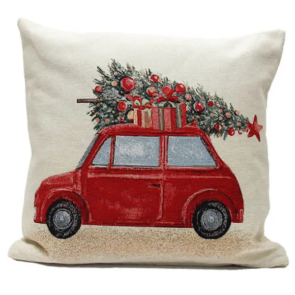 Driving Home Christmas Cushion