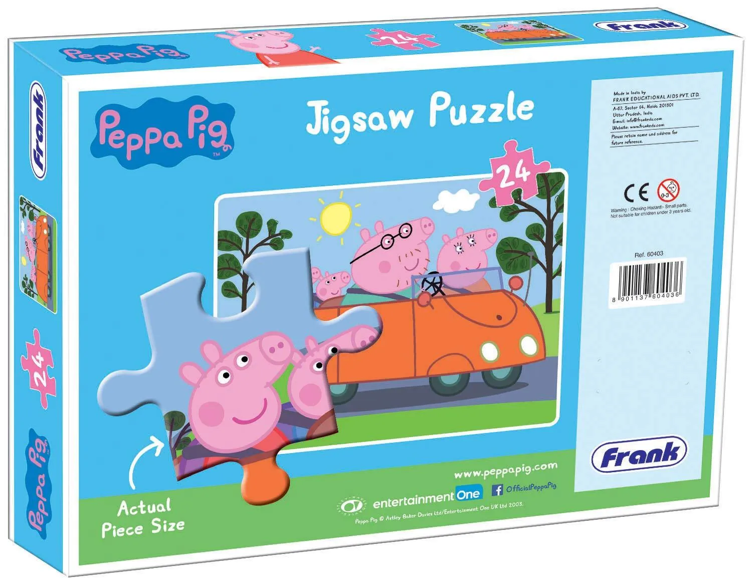 Frank Peppa Pig - Puzzle For 3 Year Old Kids And Above