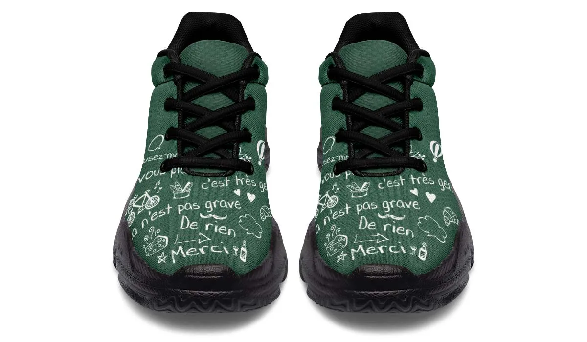 French Chalk Board Chunky Sneakers