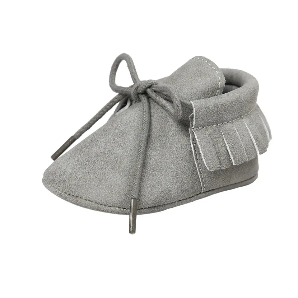 Fringed Baby Moccasins