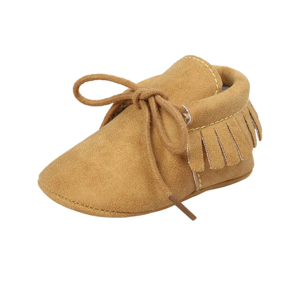 Fringed Baby Moccasins