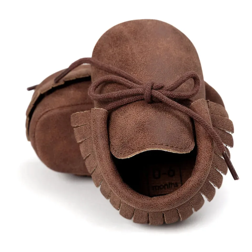 Fringed Baby Moccasins