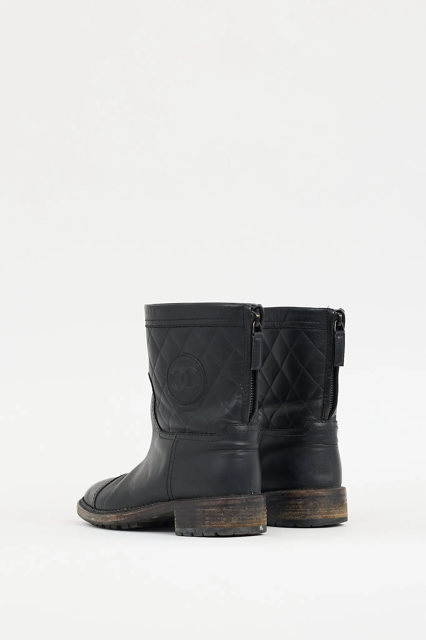 FW 2014 Black Leather CC Biker Boot