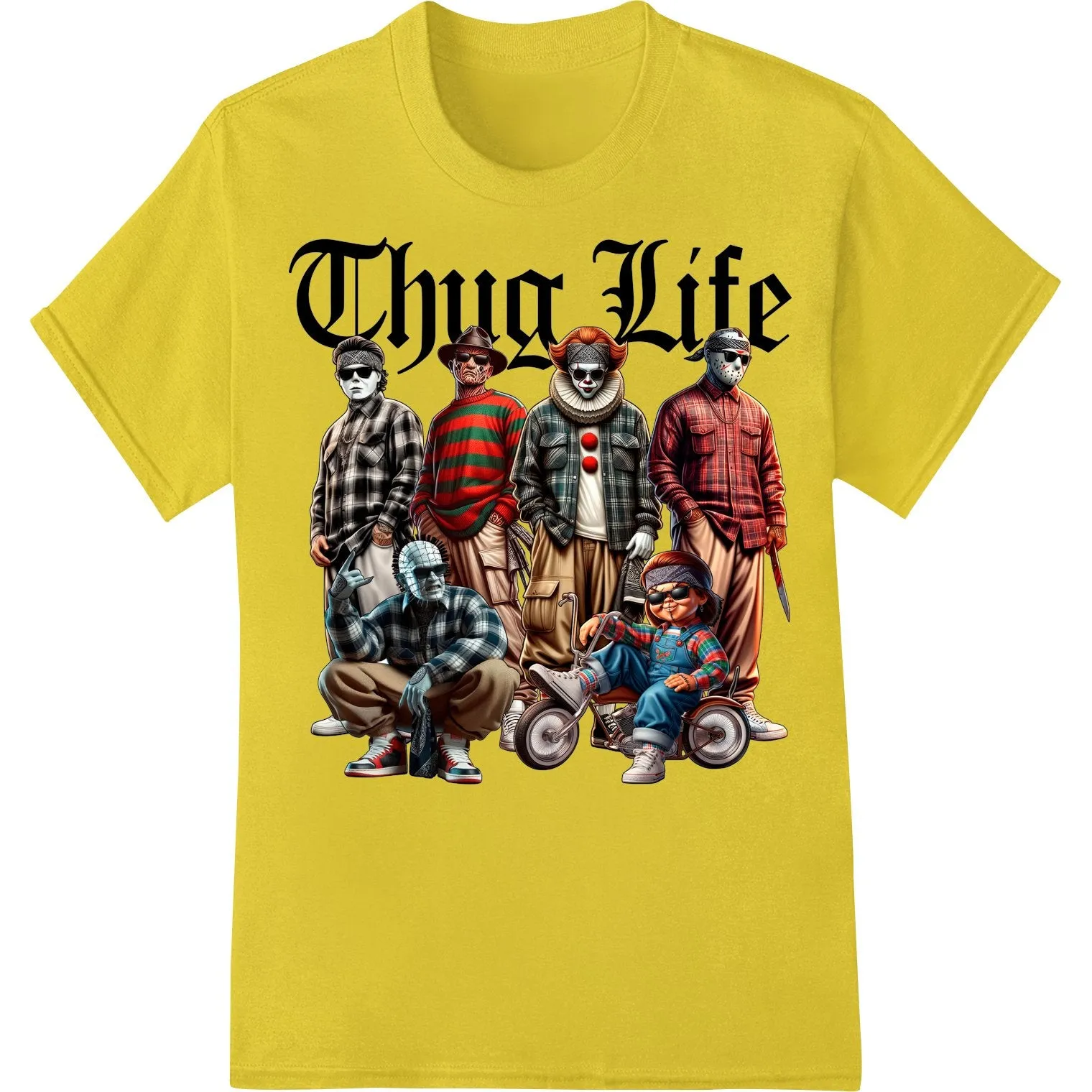 Gangsta Clowns: Thug Life DTF Print Heat Transfer