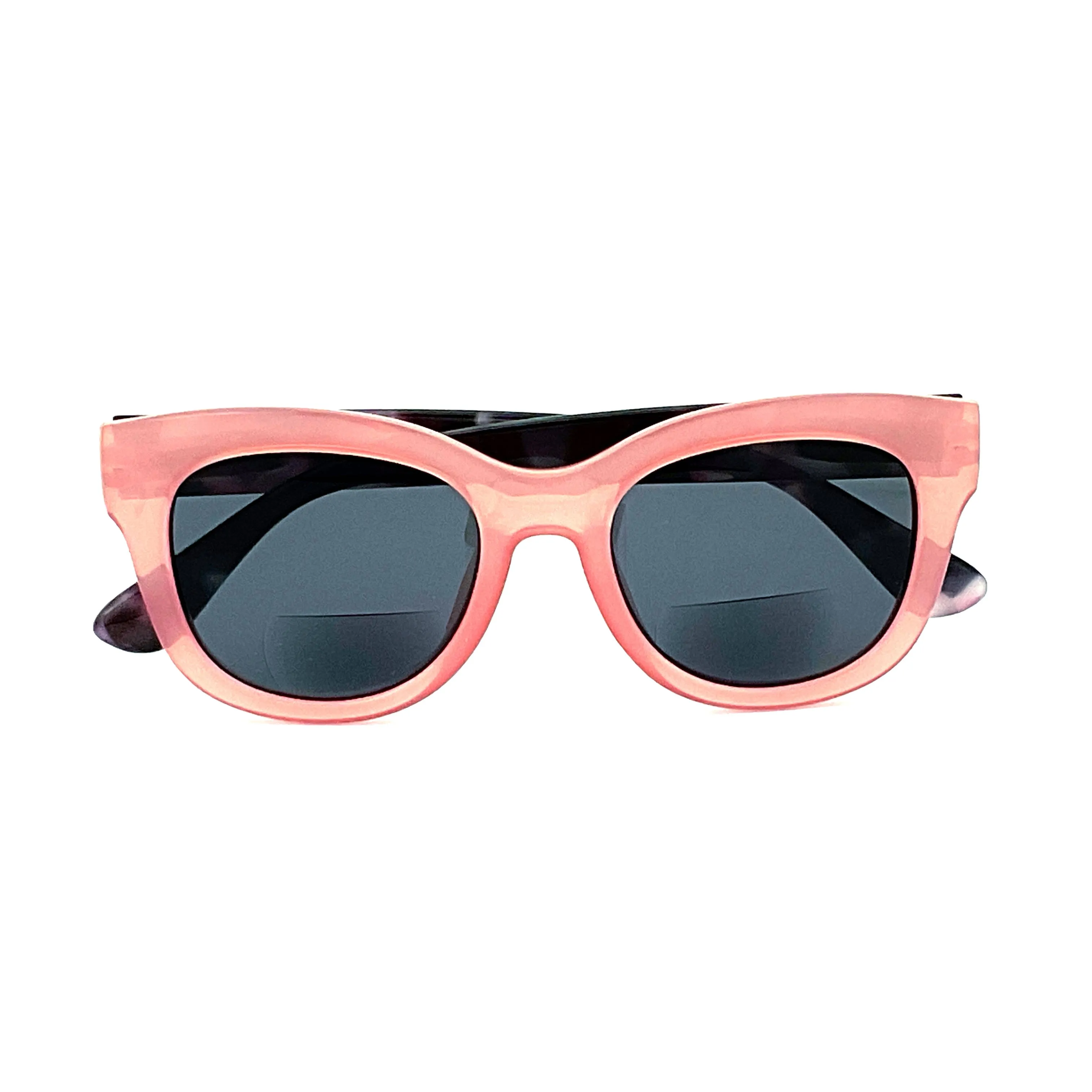 Go Crazy Big Round Colorful & Marbled Frame Bifocal Sunglass Readers