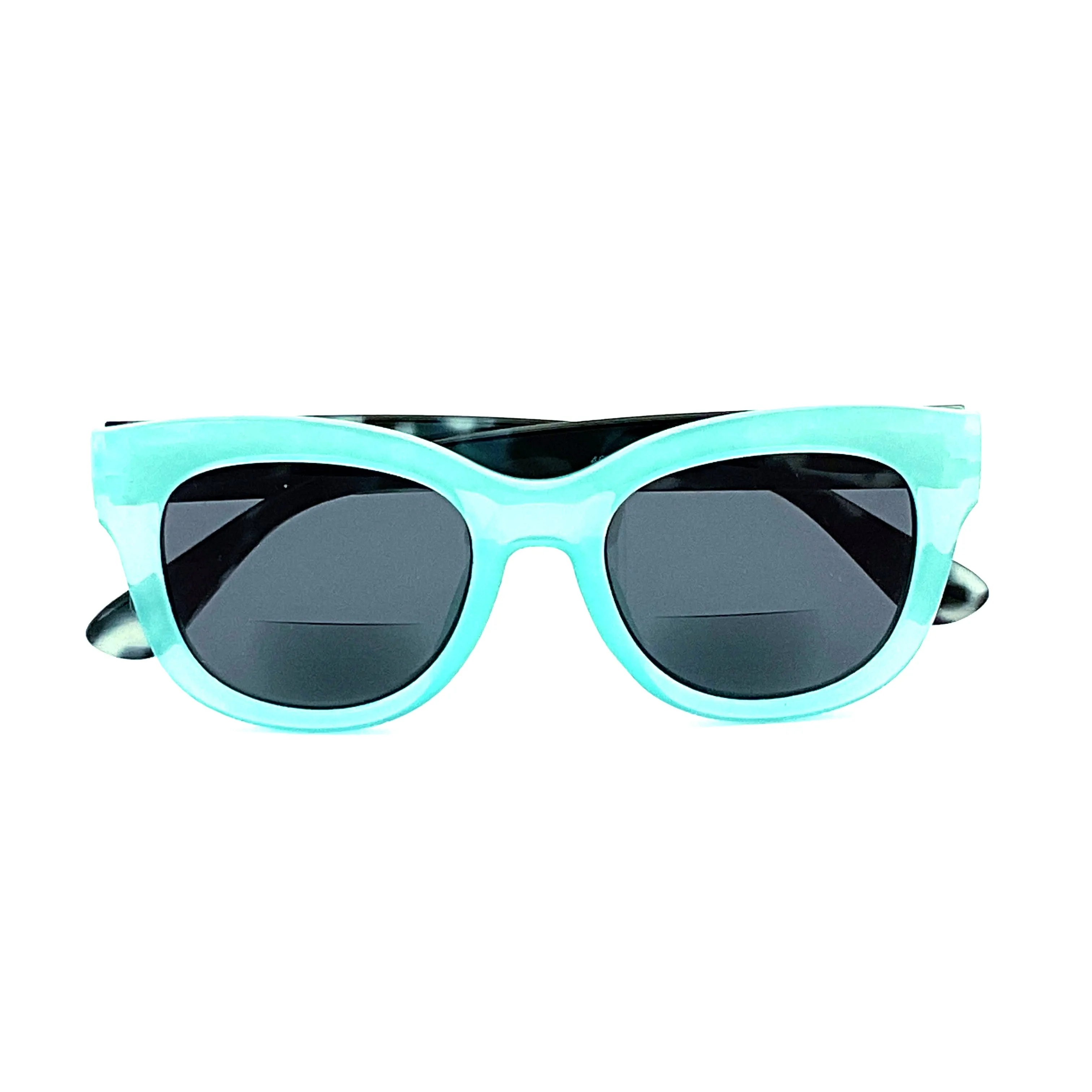 Go Crazy Big Round Colorful & Marbled Frame Bifocal Sunglass Readers