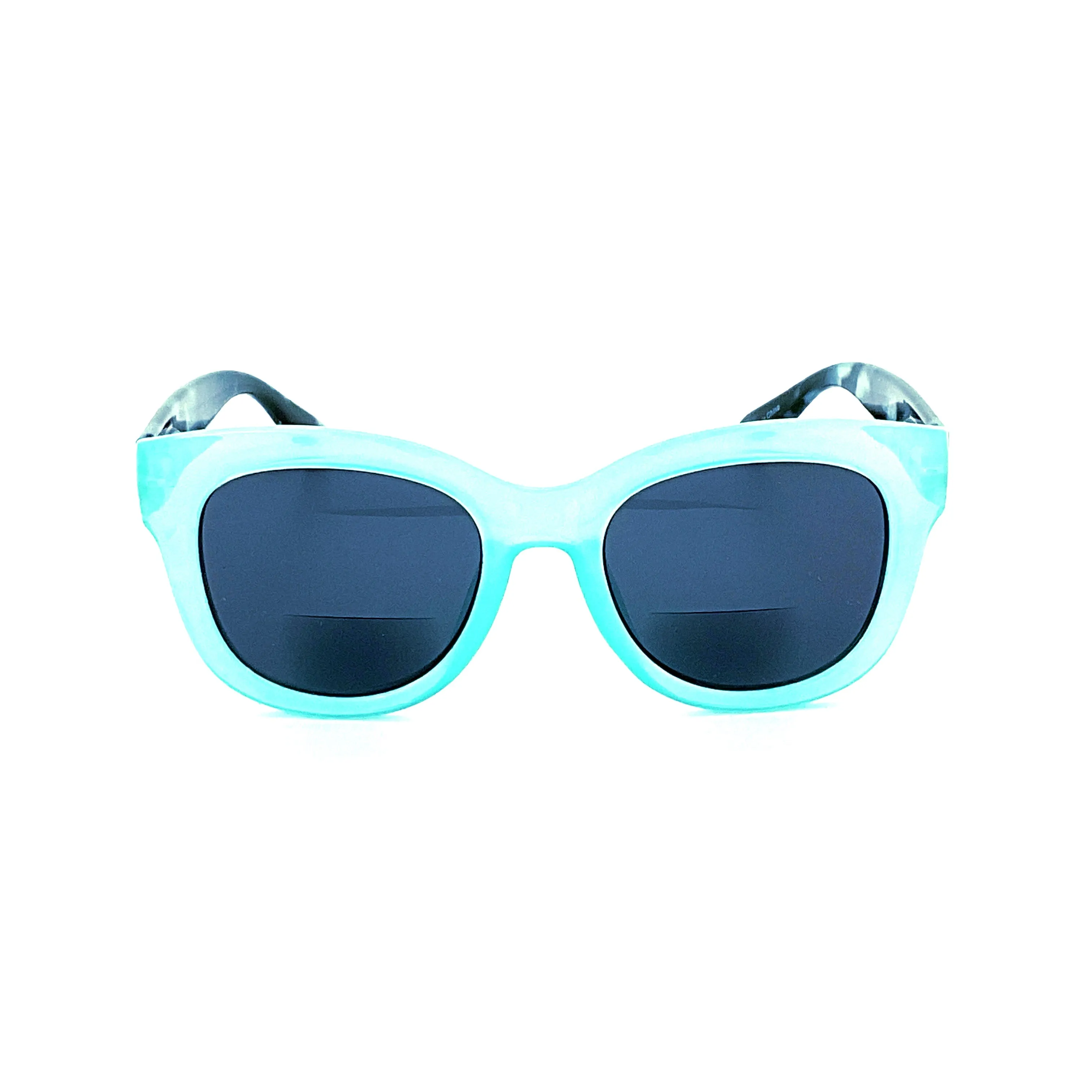 Go Crazy Big Round Colorful & Marbled Frame Bifocal Sunglass Readers