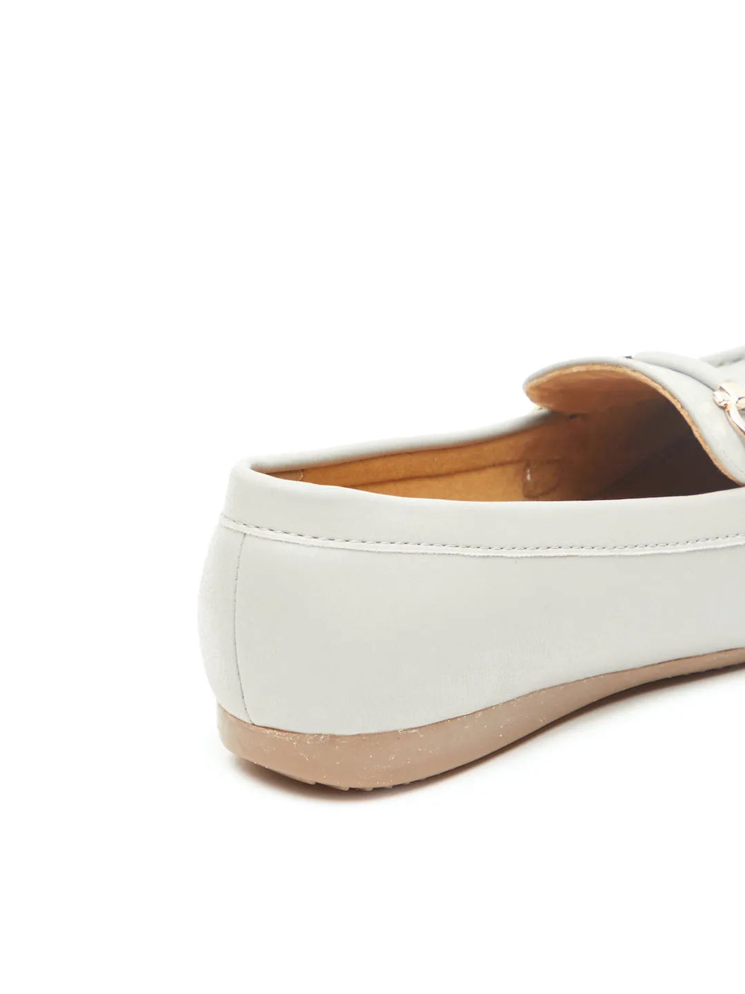GOSSIP WOMENS GREY MOCCASINS