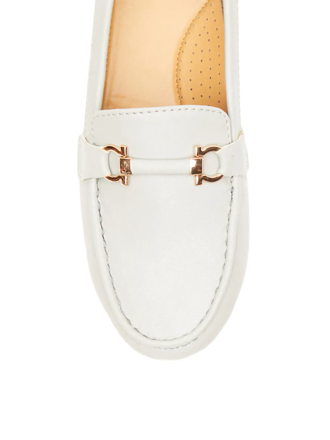 GOSSIP WOMENS GREY MOCCASINS