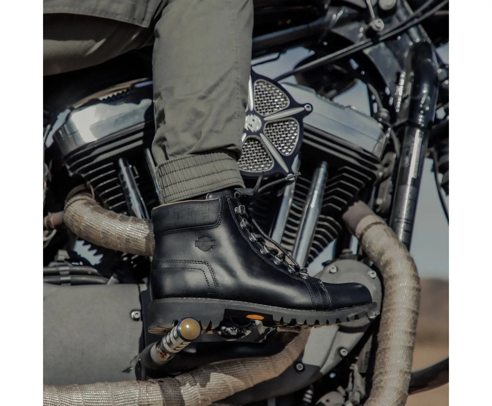 Harley-Davidson® Weldon 5" Scratch Leather Boots D93766