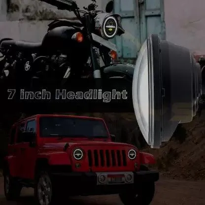 HJG MINUS WITH RING LED HEADLIGHT (7 INCH)
