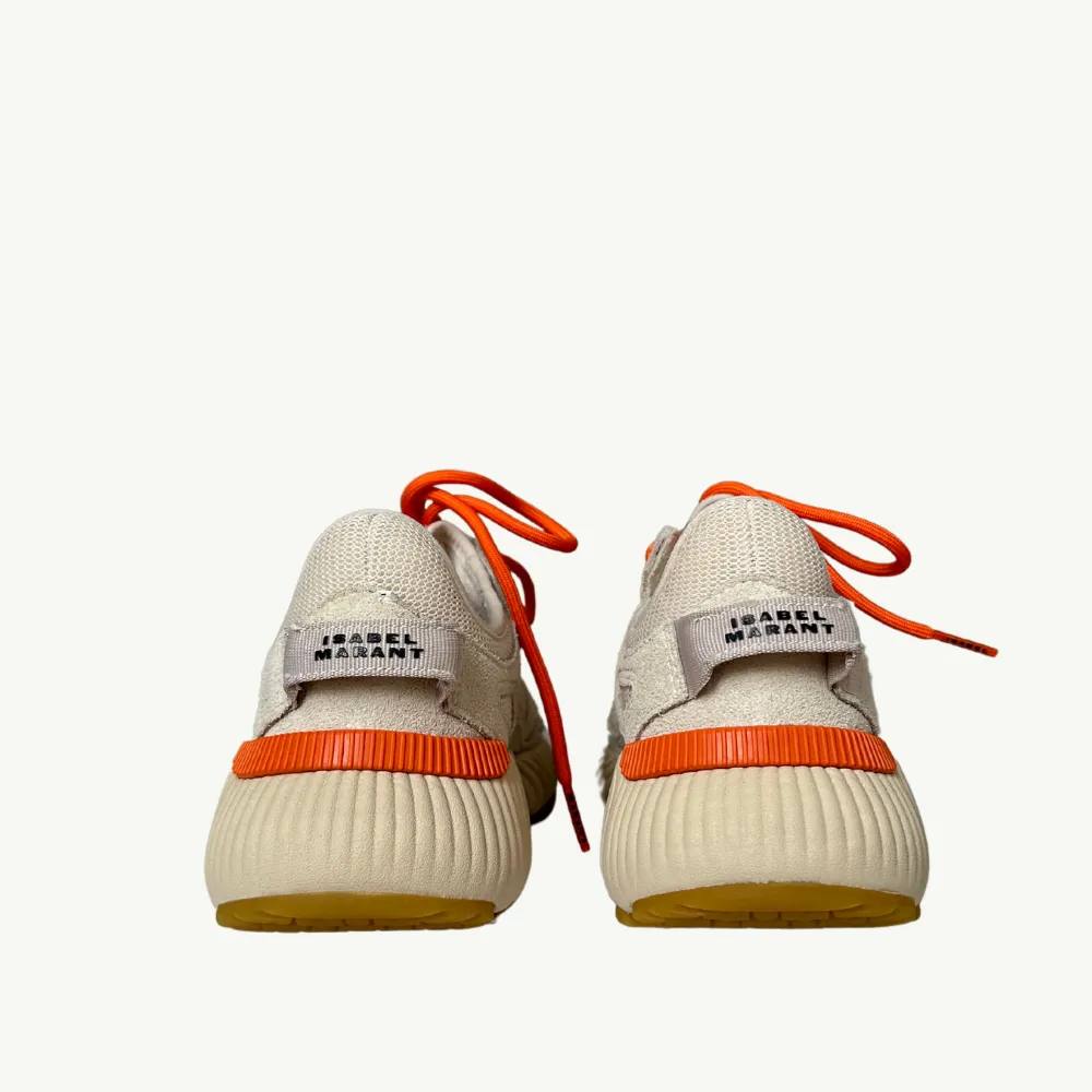Isabel Marant Ewie Sneakers - Ecru/Orange