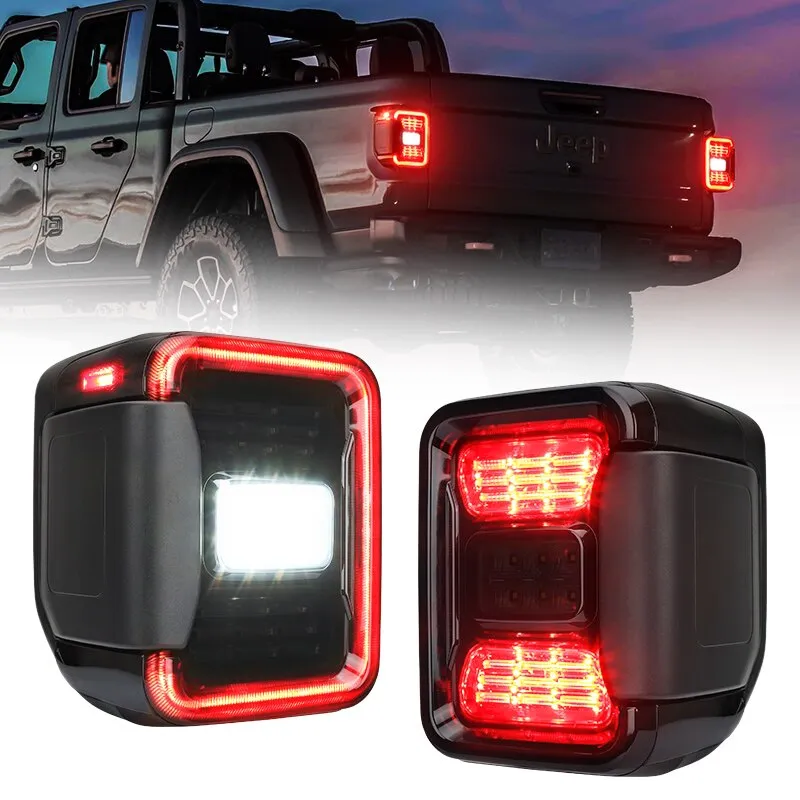 JT Mega Bundle - 9" LED Halo Headlights with Turn Signals, Fogs, Tail Lights For Jeep Gladiator JT