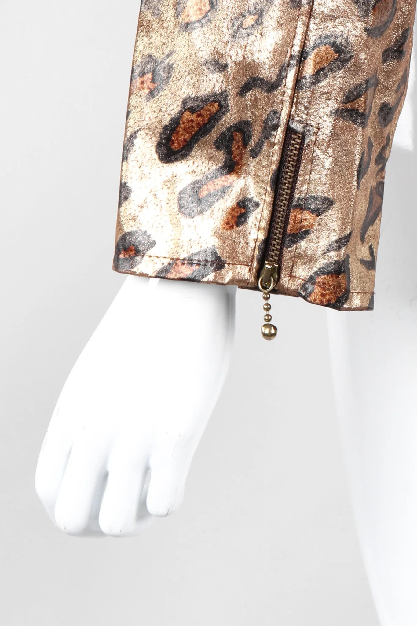 Metallic Animal Moto Jacket