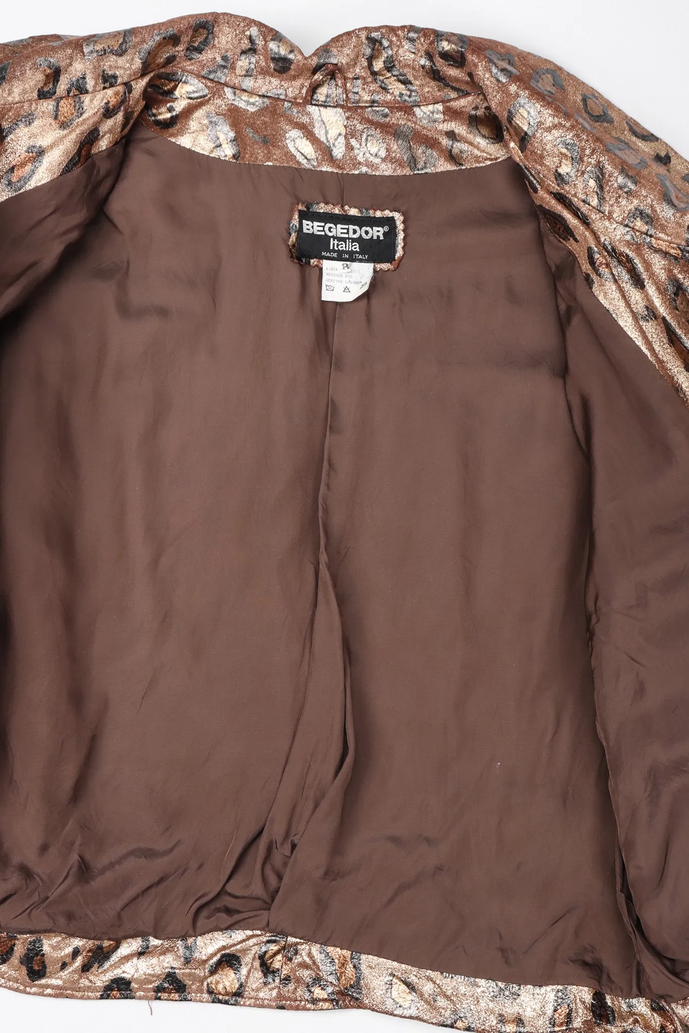 Metallic Animal Moto Jacket