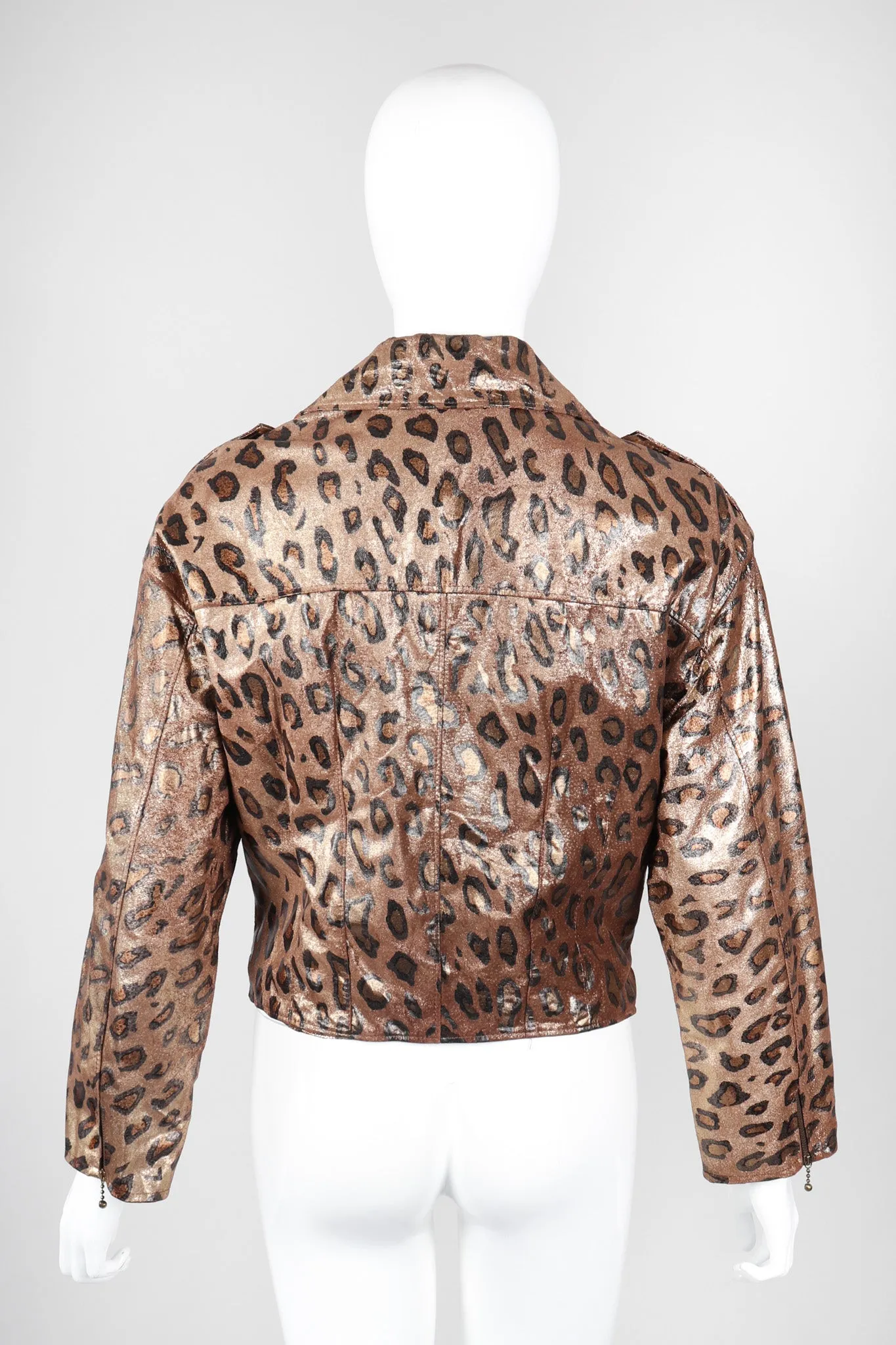 Metallic Animal Moto Jacket