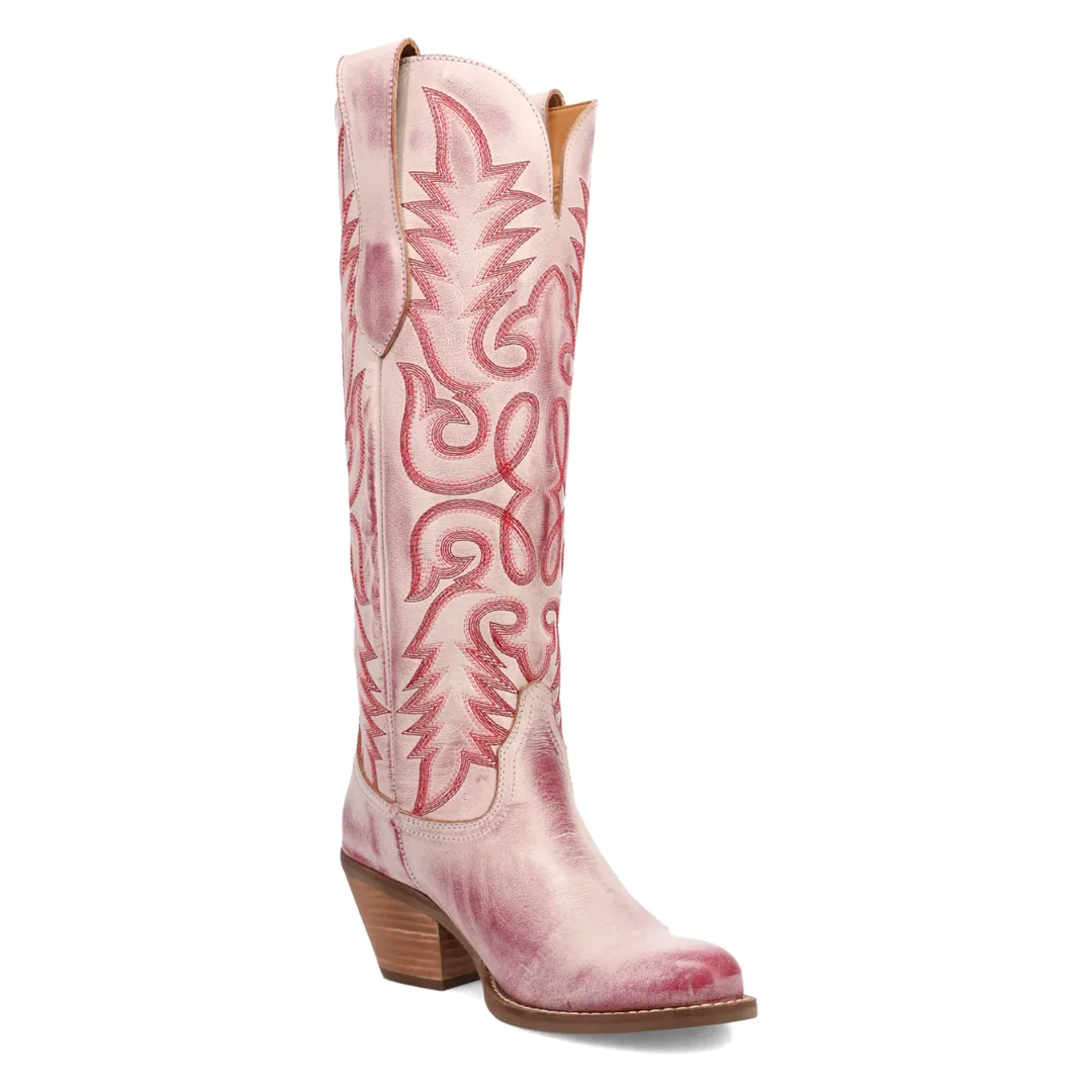 Online Exclusive | Dingo | Faded Love Leather Boots in Red ** PREORDER