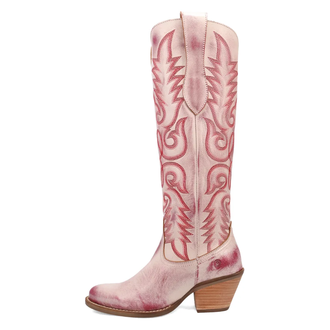 Online Exclusive | Dingo | Faded Love Leather Boots in Red ** PREORDER