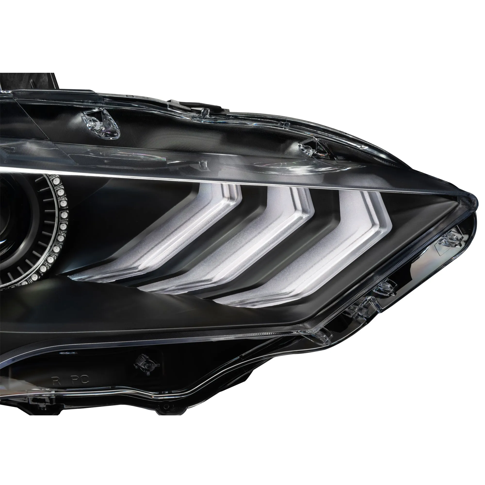 ORACLE Lighting 2018-2023 Ford Mustang "Black Series" Dynamic ColorSHIFT LED Headlights w/ Sequential Turn Signal