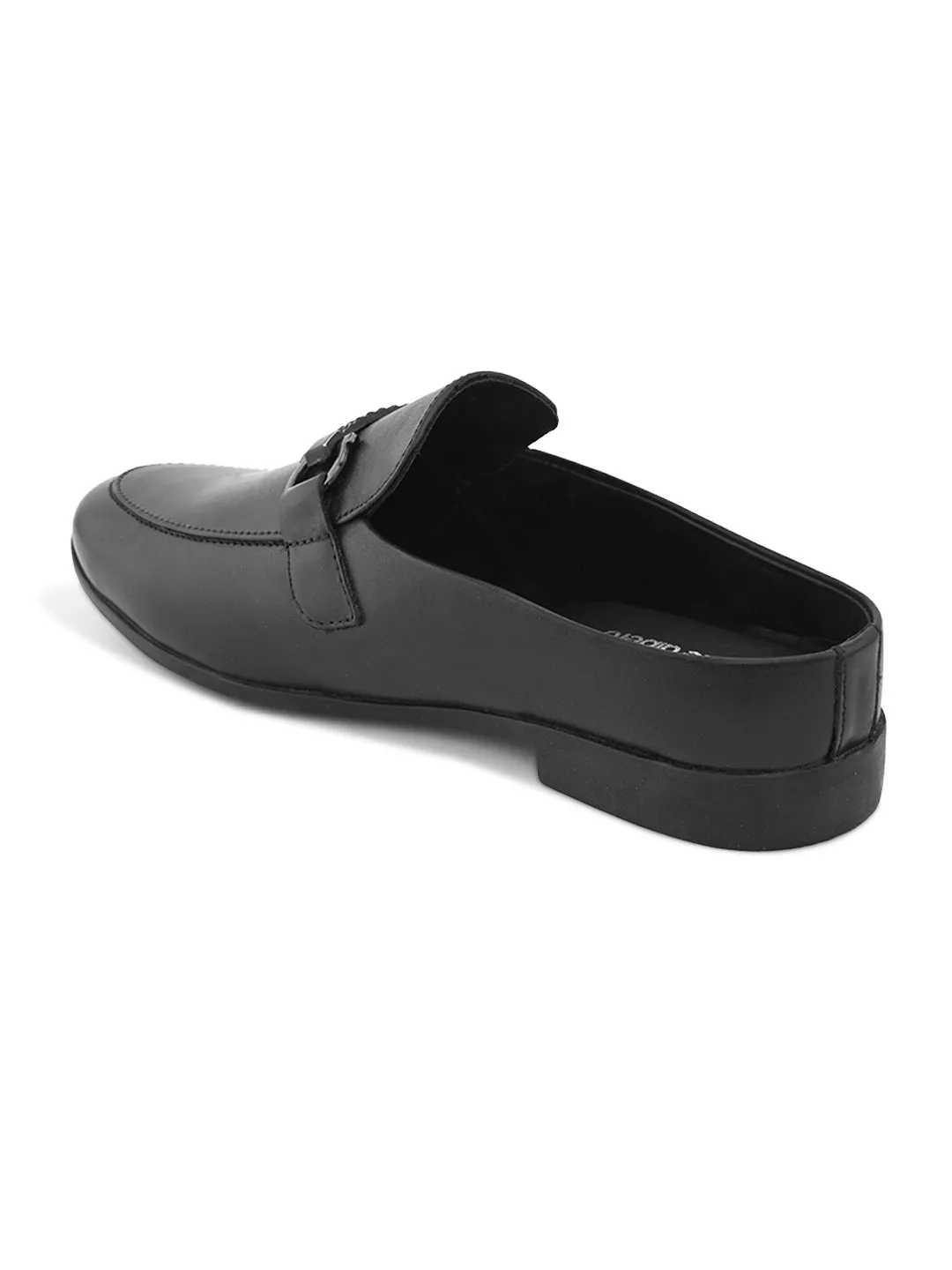 Pelle Albero Black Leather Comfortable Mules