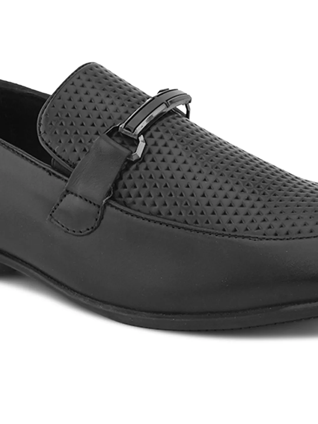 Pelle Albero Black Leather Comfortable/Lightweight Mocassion