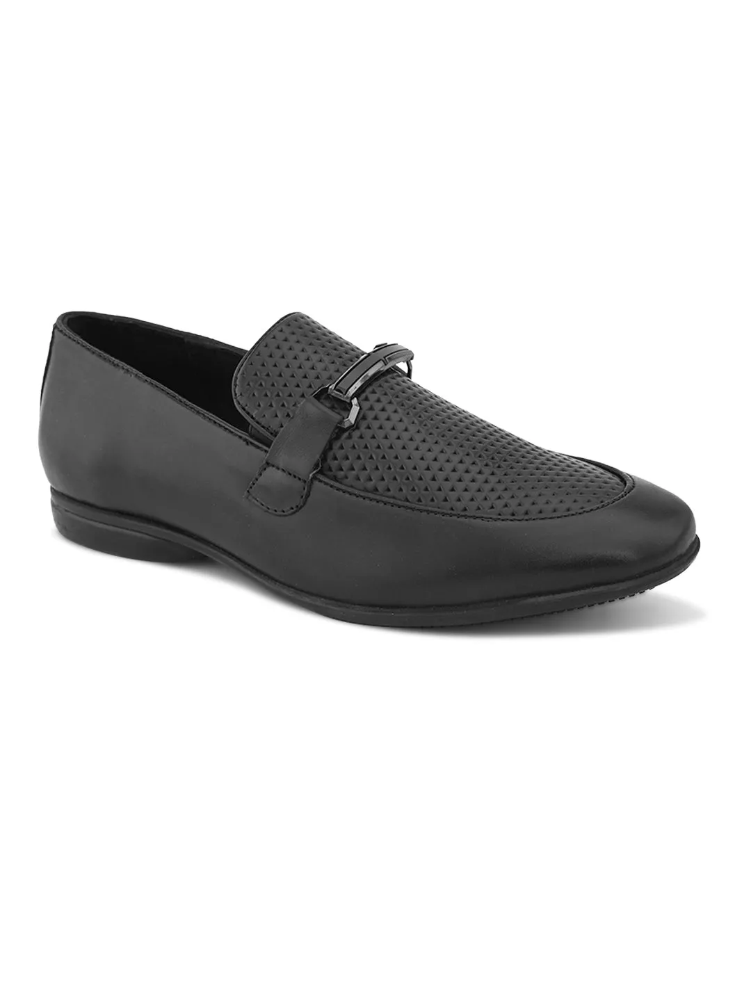 Pelle Albero Black Leather Comfortable/Lightweight Mocassion