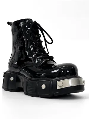punk zipper biker boots na957