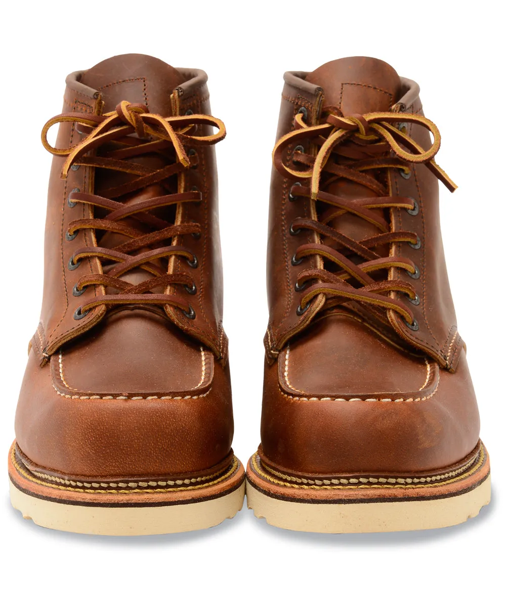 Red Wing Heritage 6-inch Classic Moc Toe Boots (1907) - Copper Rough & Tough