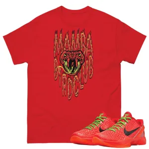 Reverse Grinch Kobe 6 Protro Mamba flames Shirt