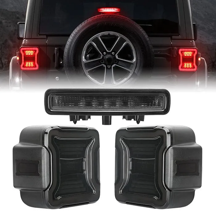 Suparee Jeep Wrangler JL JLU Halo LED Headlights ,Fog Light, Tail Lights & Brake Light Set