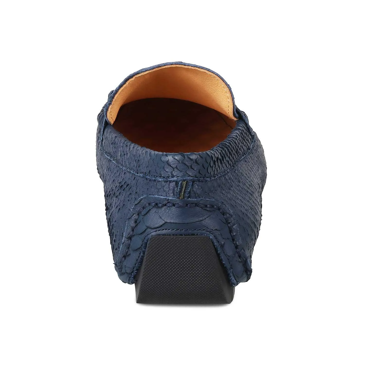 The Billion Blue Men's Leather Driving Loafers Tresmode