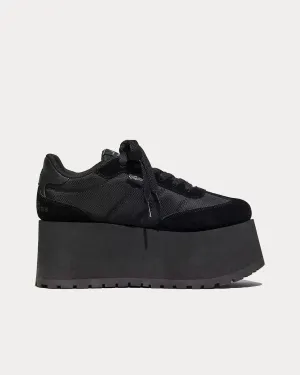 The Platform Jogger Black Low Top Sneakers