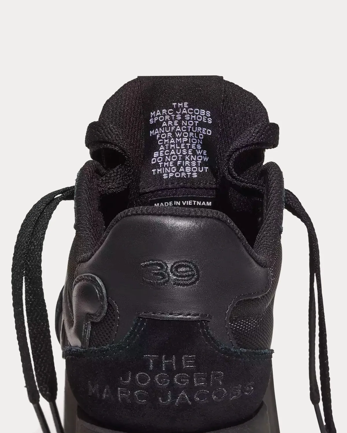 The Platform Jogger Black Low Top Sneakers