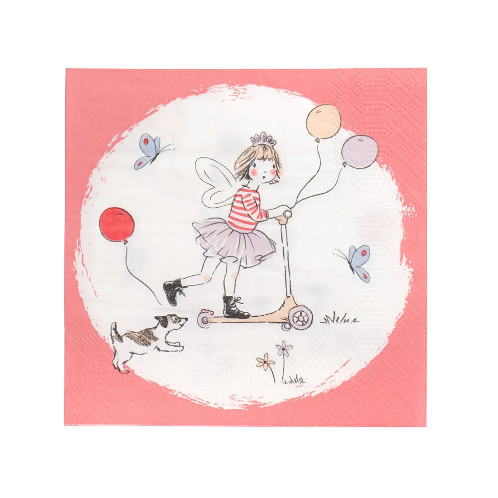 Tilly & Tigg Pink Party Eco Napkins (x12)