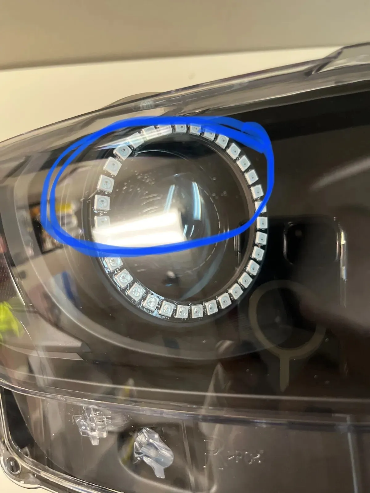 USED ORACLE 2015-2017 FORD MUSTANG HEADLIGHTS -DYNAMIC COLORSHIFT RGB A -BLACK
